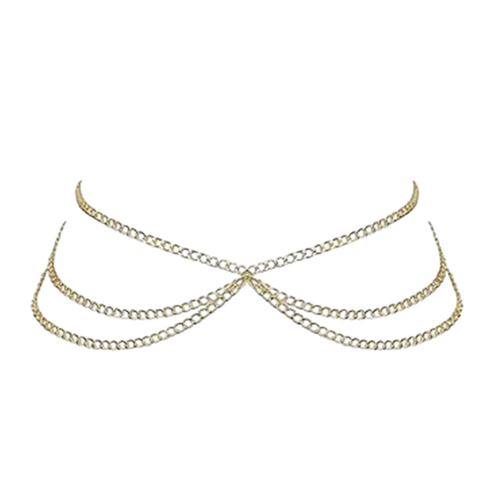 Set Metal Bra Thong for Women Body Chain Lingerie G String Bodysuit Nightclub Party Bikini Jewelry Accessories