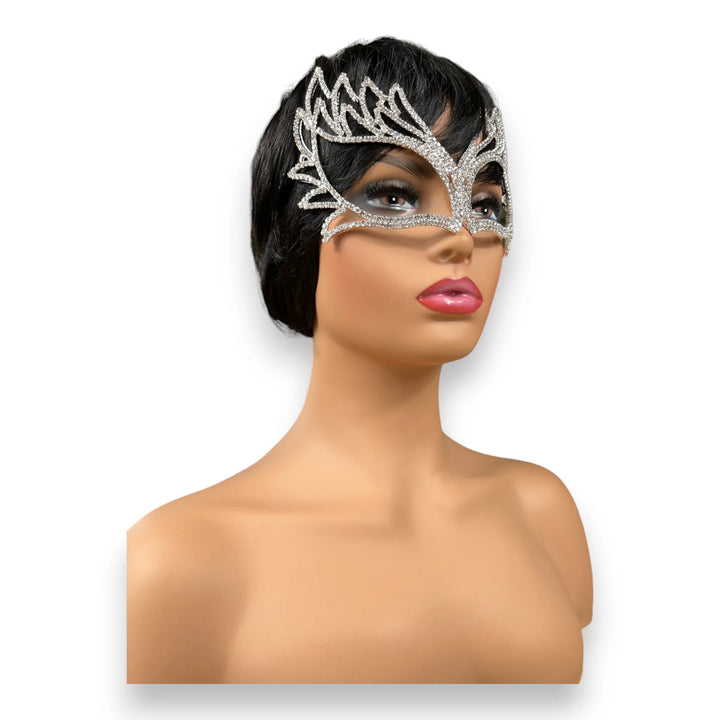 Crystal Masquerade Mask Rhinestone Halloween Mask Women Face Accessories Mask Jewelry Prom Party
