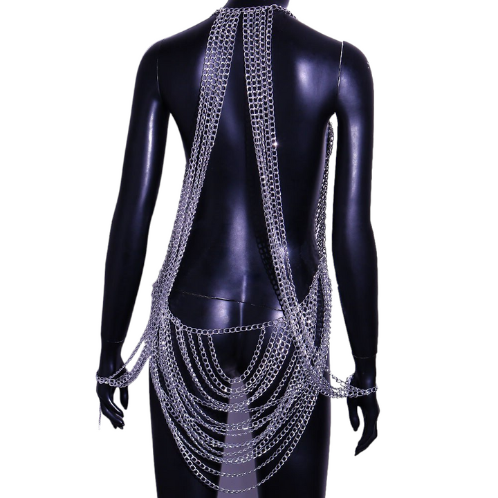 Sexy Layered Bodysuit Women Clothe Underwear Dresses Hip Body Chain Belt Jewelry