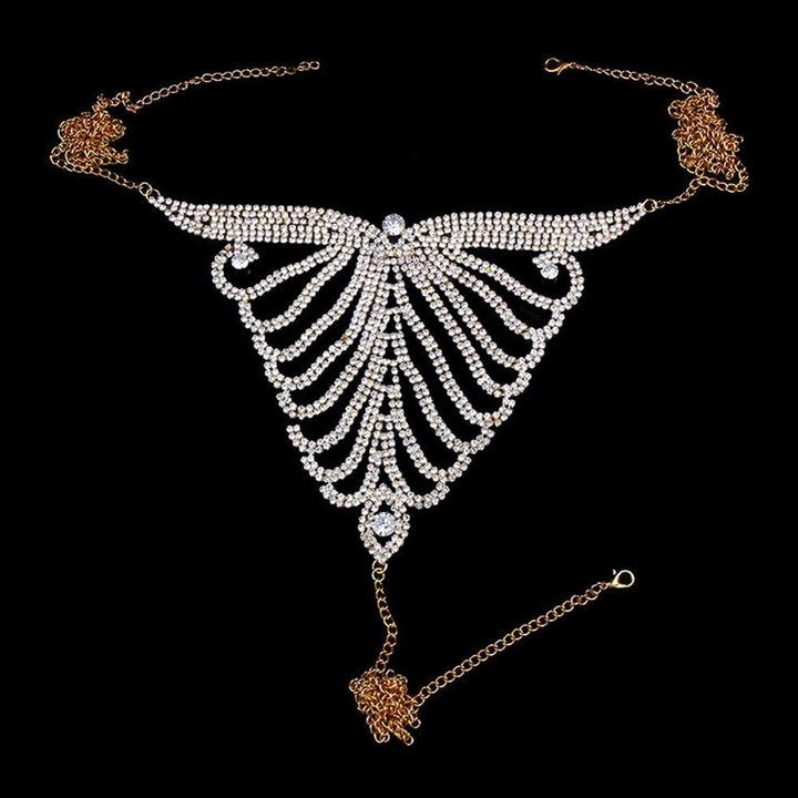 Crystal Lingerie Chain for Women Bling Rhinestone Bra Body Chain Body Jewelry