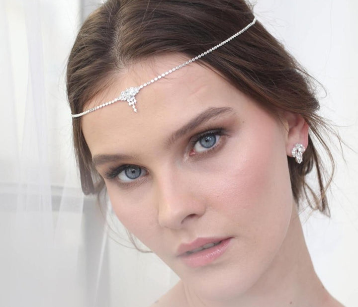 Chain Bling Zircon Crystal Forehead Chain Luxury Jewelry Bridal Headwear