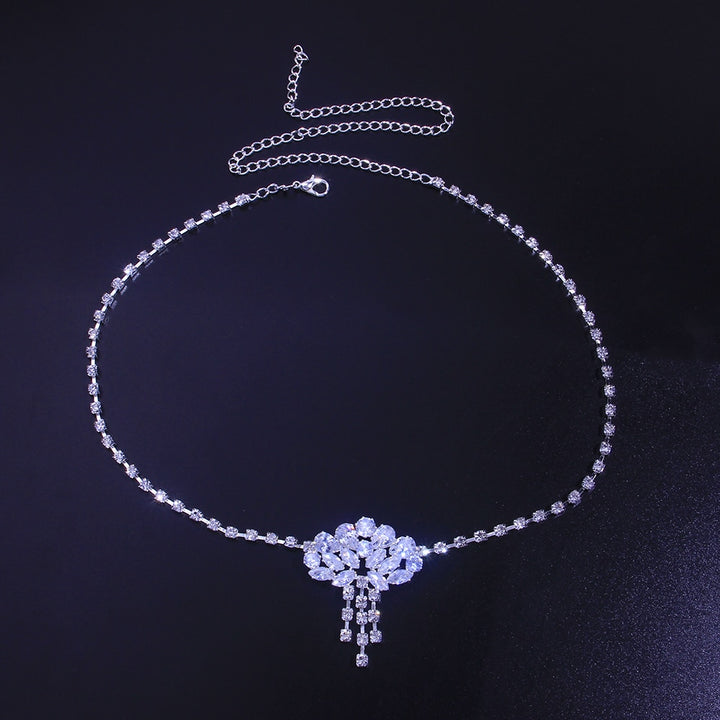 Chain Bling Zircon Crystal Forehead Chain Luxury Jewelry Bridal Headwear