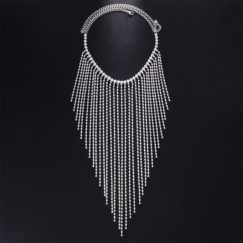 Bohemian Tassel Mask Chain Accessories For Women Costumes Face Jewelry Rhinestone Mask Masquerade Mask Halloween Mask