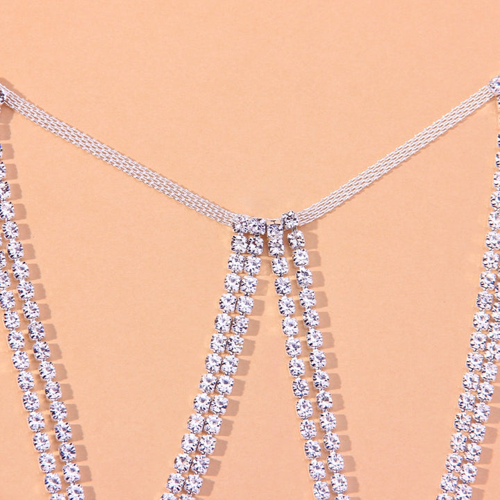 Rhinestone Multi Layered Crystal Leg Chain Thigh Chain Body Chain Body Jewelry